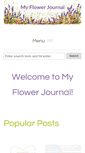 Mobile Screenshot of myflowerjournal.com