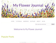 Tablet Screenshot of myflowerjournal.com